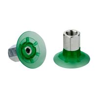 Flat suction cup (round) for dynamic handling of cardboard and rigid packaging