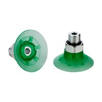 Flat suction cup (round) for dynamic handling of cardboard and rigid packaging