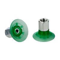 Flat suction cup (round) for dynamic handling of cardboard and rigid packaging