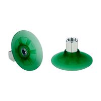 Flat suction cup (round) for dynamic handling of cardboard and rigid packaging