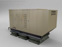 Electric generator 3D Model