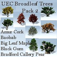 UEC Broadleaf Trees Pack 2