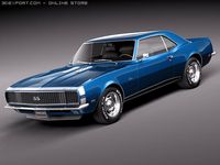 Chevrolet Camaro 1967 SS 3D Model