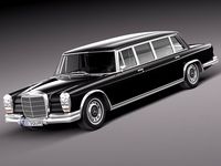 MercedesBenz 600 w100 Pullman 1963 to 1981 3D Model