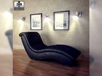Metro Chaise Lounge Diamond Sofa 3D Model