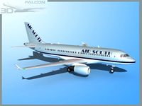 Falcon3D A319 Air South 3D Model