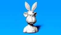BUNNY APE NFT 3D print model