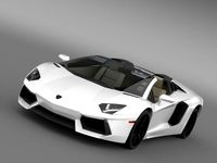 Lamborghini Aventador LP 700 4 Roadster US spec 3D Model