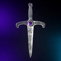 Game Ready A dagger with a purple stone