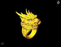 Big dragon ring | 3D