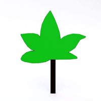 Cartoon tree 3d model