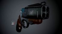 Wasp gun Pistol revolver Low-poly