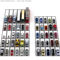 `55 LoW poLY carS collectiON` 3D Model