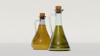Olive oil and vinegar bottles