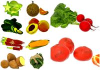 Vegetables and fruits