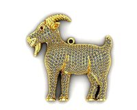 pet goat necklace direct casting