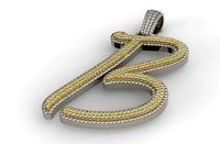 B pendant 2 layers | 3D