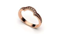 solitaire with ring sizes  8 part S50 | 3D
