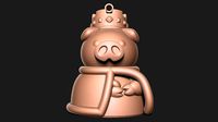 King Pig keychain - Angry Birds 3D Model | 3D