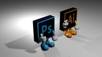 Photoshop and  Illustrator 3D Mockup