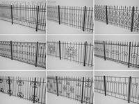 Metal fences 3D Model