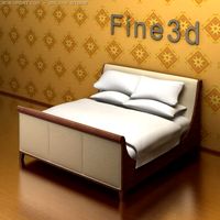 Antique09073Bed 3D Model