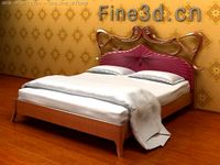 Antique09Bed065a 3D Model
