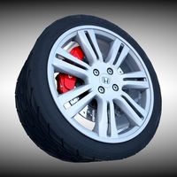 Honda Alloy Wheel 3D Model