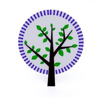 Abstract cartoon tree 3d model