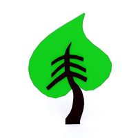 Cartoon tree 3d model