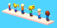 Stickman Pack 2 Rigged and Unrigged 6Models
