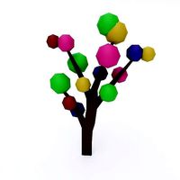 Candy tree 3d model