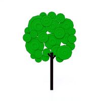 Cartoon tree 3d model