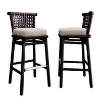 LACED RAWHIDE BARSTOOL