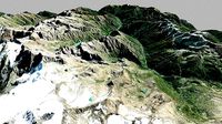 Mountain landscape Gran Paradiso Graian Alps Italy