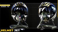 HELMET JET3DMODELING AND TEXTURE