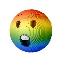 Voxel Astonished Face v1 007