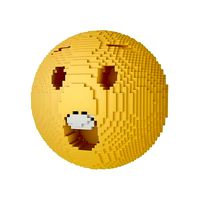 Voxel Astonished Face v1 001