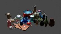lowpoly kitchenware