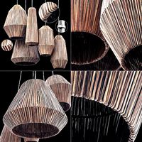 Lamp barrel big rattan n6