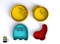 Pacman Molde cortante de galletas fondant impresion 3d Modelo | 3D