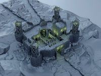Fortified River Camp Tabletop Terrain 28 mm | 3D