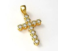 Cross diamond pendant 3 | 3D