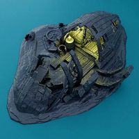 Shipwreck Burrow Tabletop Terrain 28 MM | 3D