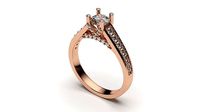 solitaire with ring sizes  8 part S32 | 3D