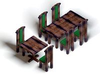 Furniture for cafe 3D Model