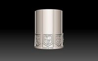 VASO glass ATTACK ON TITAN- ATAQUE A LOS TITANES | 3D