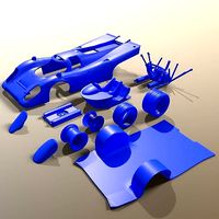 PORSCHE 917 LE MANS PRINTABLE CAR WITH SEPARATE PARTS | 3D