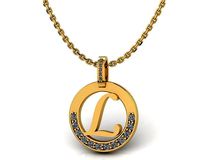 L Letter Pendant  | 3D