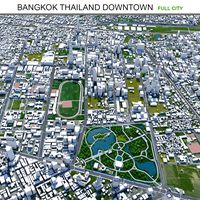 Bangkok Thailand Downtown city 10km